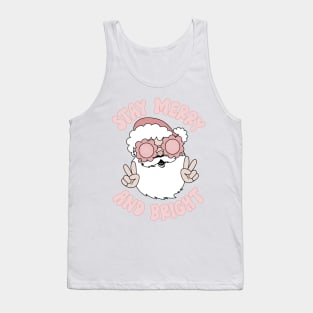 Stay merry & bright santa Tank Top